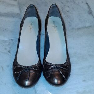 Cole Haan Women's Copper Metallic Ballet Wedge AIR TALI 9.5B